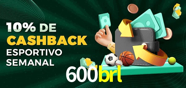 10% de bônus de cashback na 600brl